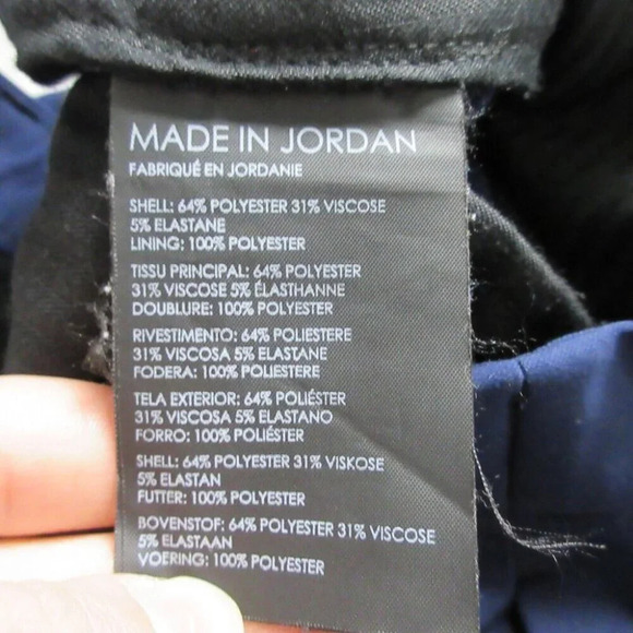 Club Monaco Men's Dress Pants Straight Leg Ankle Trouser Size 34 x 32 Navy 560 - Picture 4 of 13